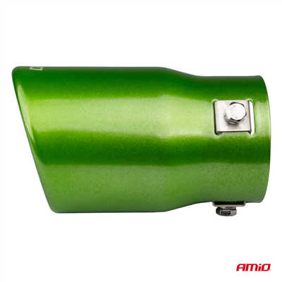 Koncovka výfuku z nerezové oceli zelená AMIO-04071