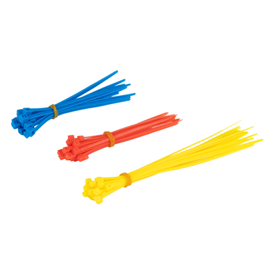 Plastové stahovací pásky vícebarevné 60ks AMiO-04313