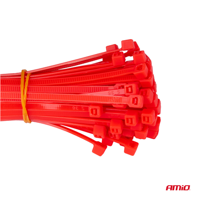 Plastové stahovací pásky vícebarevné 60ks AMiO-04313