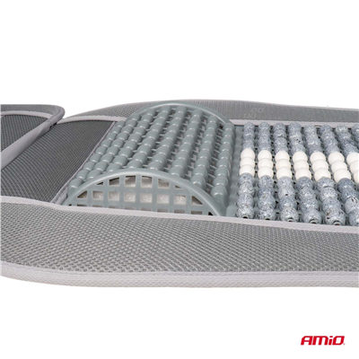 Podložka na sedadlo s opěrkou hlavy a beder AMIO-03647