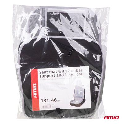 Podložka na sedadlo s opěrkou hlavy a beder AMIO-03647