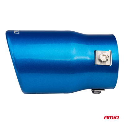 Koncovka výfuku z nerezové oceli modrá AMIO-04072