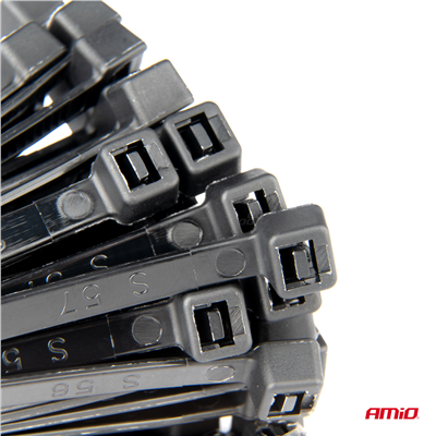 Plastové stahovací pásky, sada 60 ks AMiO-04314