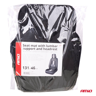 Podložka na sedadlo s opěrkou hlavy a beder AMIO-03648