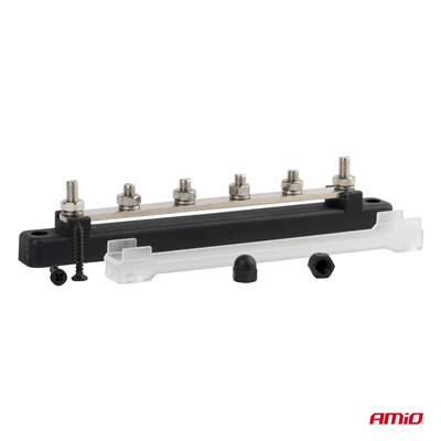 Uzemňovací rozvaděč plus přípojnice M6 12V - 48V 150A AMiO-03808