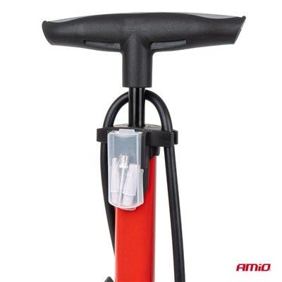 Ruční kovová pumpa s manometrem MINI PU08 AMiO-04343