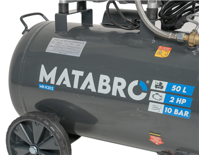 Matabro MB-K202, Bezolejový kompresor 50l, 230V, 2 písty | 2000W