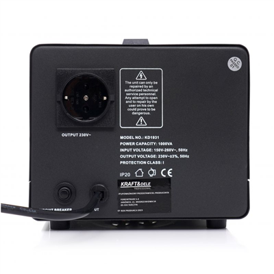 Kraft&Dele KD1931, Stabilizátor napětí | 160-260V | 1000VA