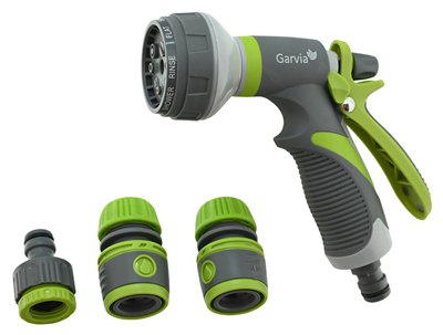 Pistole zavlažovací kruhová 8 funkcí s příslušenstvím - sada 4ks