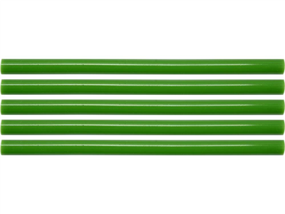 Tavné lepící tyčinky 11 x 200 mm, zelené, 5 ks
