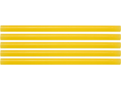 Tavné lepící tyčinky 11 x 200 mm, žluté, 5 ks