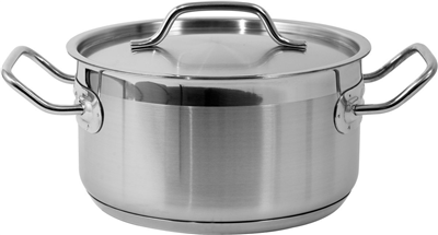 Hrnec nízký s poklicí NEREZ 20x10,5cm 3,3l