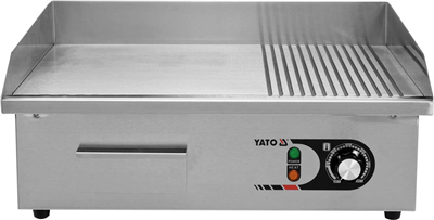 Grilovací deska drážka/hladká 3000W 550mm