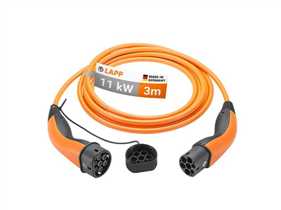Kabel nabíjecí LAPP 75743 typ 2 11kW 20A 3 fáze 3m pro elektromobil