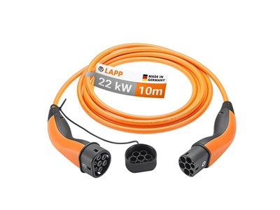 Kabel nabíjecí LAPP 65311 typ 2 22kW 32A 3 fáze 10m pro elektromobil