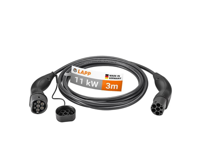 Kabel nabíjecí LAPP 75747 typ 2 11kW 20A 3 fáze 3m pro elektromobil