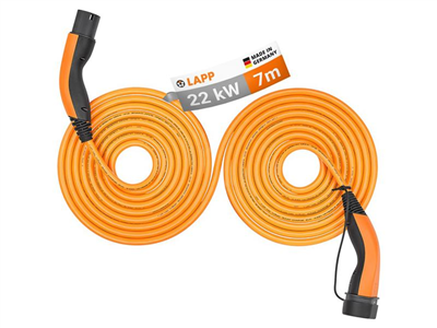 Kabel nabíjecí LAPP 75746 typ 2 22kW 32A 3 fáze 7m pro elektromobil
