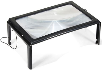 Čtecí lupa A4 v rámečku s LED světlem TIPA 2121