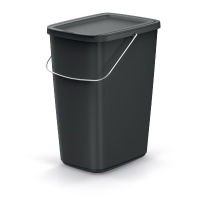 Koš odpadkový COMPACTA Q FLAP BASIC černý 12l
