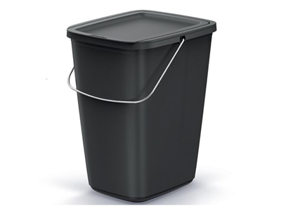 Koš odpadkový COMPACTA Q FLAP BASIC černý 9l