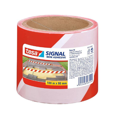 Páska, výstražná, bariérová, nelepivá, 100 m x 80 mm