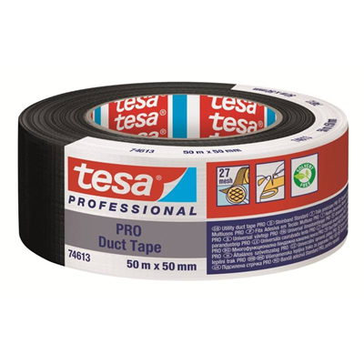 Páska opravná textilní 25 m x 50 mm, šedá, Duct Tape