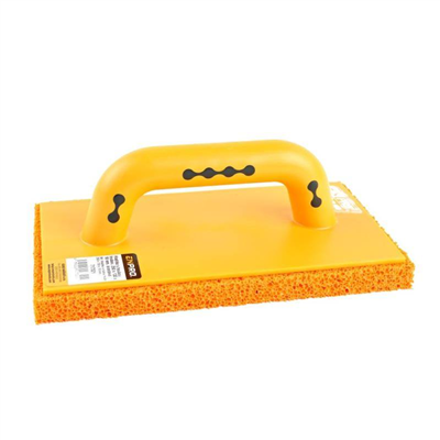 Hladítko s houbou hrubou, 250 x 130 x 18 mm, oranžová,  SYSTEM