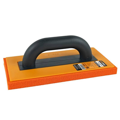 Hladítko s houbou hrubou, 280 x 140 x 18 mm, oranžová