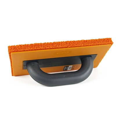 Hladítko s houbou jemnou, 280 x 140 x 18 mm, oranžová