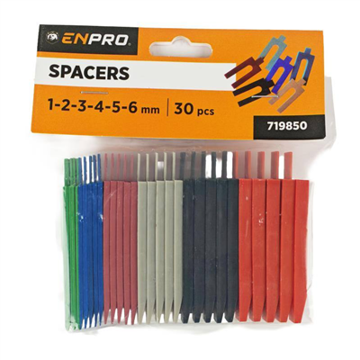 Podložky vymezovací 1-6 mm, 30 ks