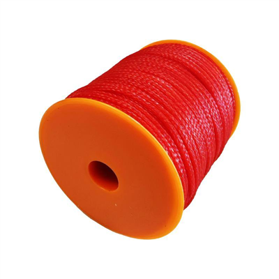 Provázek stavební pletený, 50 m, 2 mm, červený