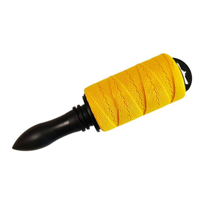 Provázek stavební pletený na trnu, 100 m, žlutý