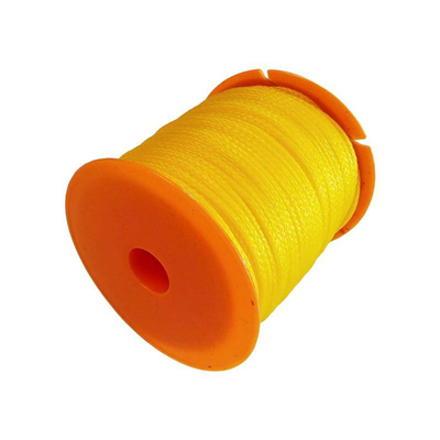 Provázek stavební pletený, 50 m, 2 mm, žlutý