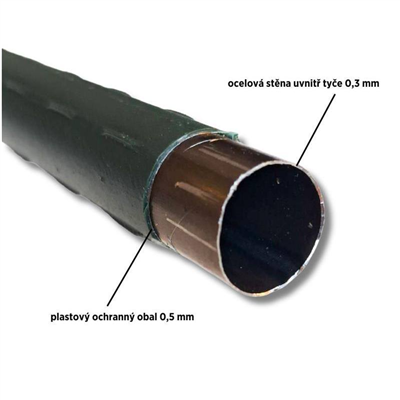 Tyč zahradní poplastovaná, 150 cm x 11 mm