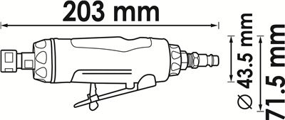 V5672, Stopková bruska přímá | 203 mm
