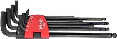 Vigor V5601, Sada dlouhých úhlových šroubováků s kulovou hlavou | vnitřní šestihran | 10dílná