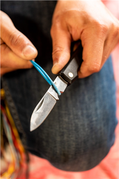 Nůž na kabely | Délka 110 mm, Nerezová čepel