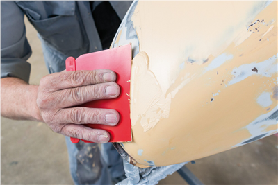 VIGOR V4278, Sada japonských stěrek plastová | 4 díly, šířky 50 80 100 120 mm