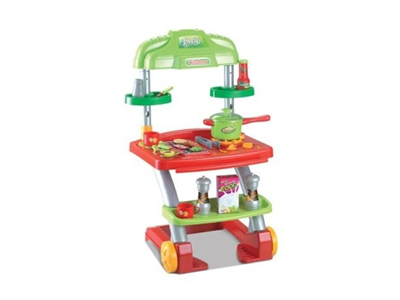 Hračka LOVELY letní kuchyňka s grilem na kolečkách