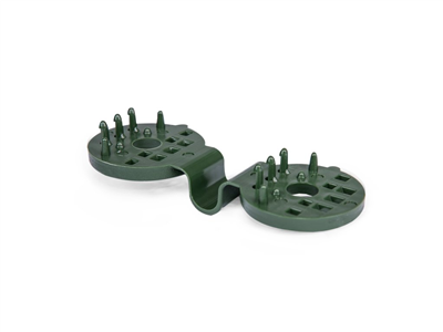 Upínací spona na sítě, tkaniny BUNGEE CORD CLIPS, zelená, balení 10 ks