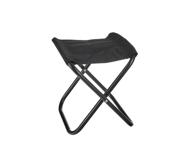 Kempingová skládací stolička, dětská, černá
