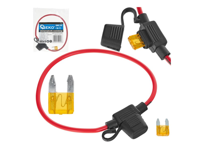 Pojistkové pouzdro pro mini autopojistku 25 A, s mini pojistkou 5 A