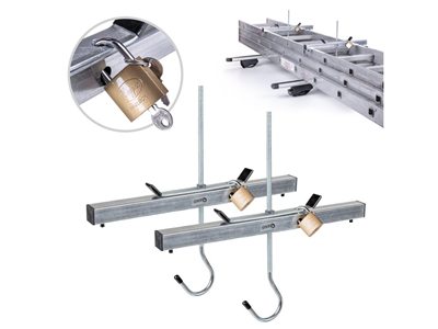 Držák žebříku na střešní nosič, sada 2 ks