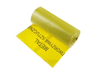 Pytel na odpad 120 l, žlutý (na plast a kov), 10 ks