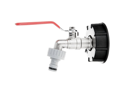 Sada pro IBC kontejner, redukce vnitřní závit S60×6 a zahradní ventil , vstup 1/2