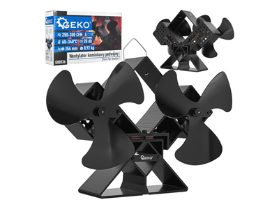 Krbový ventilátor stojanový, dvě vrtule