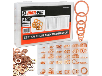 Měděná podložka, sada 400ks