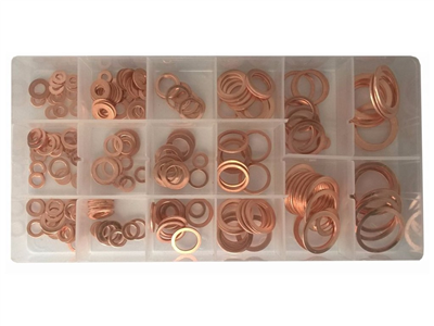 Měděná podložka, sada 220ks