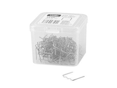 Spona pro pistol na sváření plastů, plochá vlna, 0,8mm, 100ks