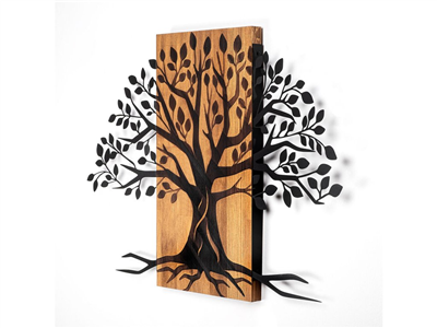 Dekorativní dřevěný nástěnný doplněk - low 382